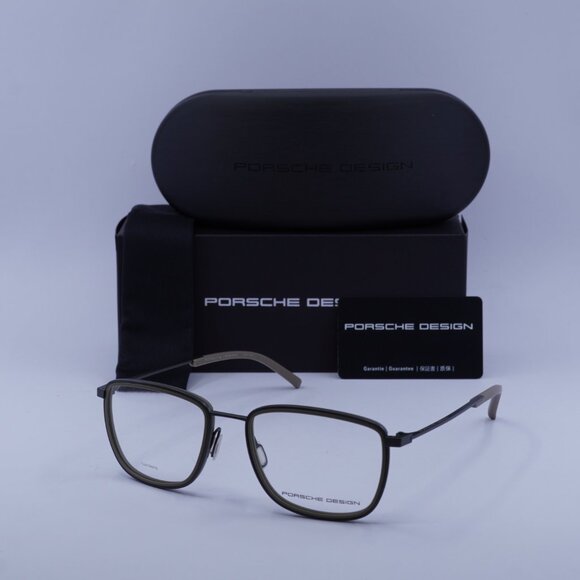 Porsche Design P8365 E Square Eyeglasses - Dark Grey/Black 53mm - Picture 6 of 11
